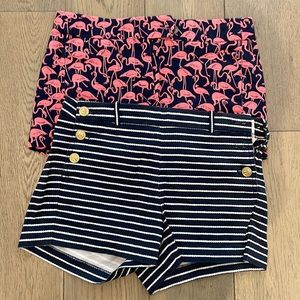 J Crew shorts. Size 0. Lot of 2.
